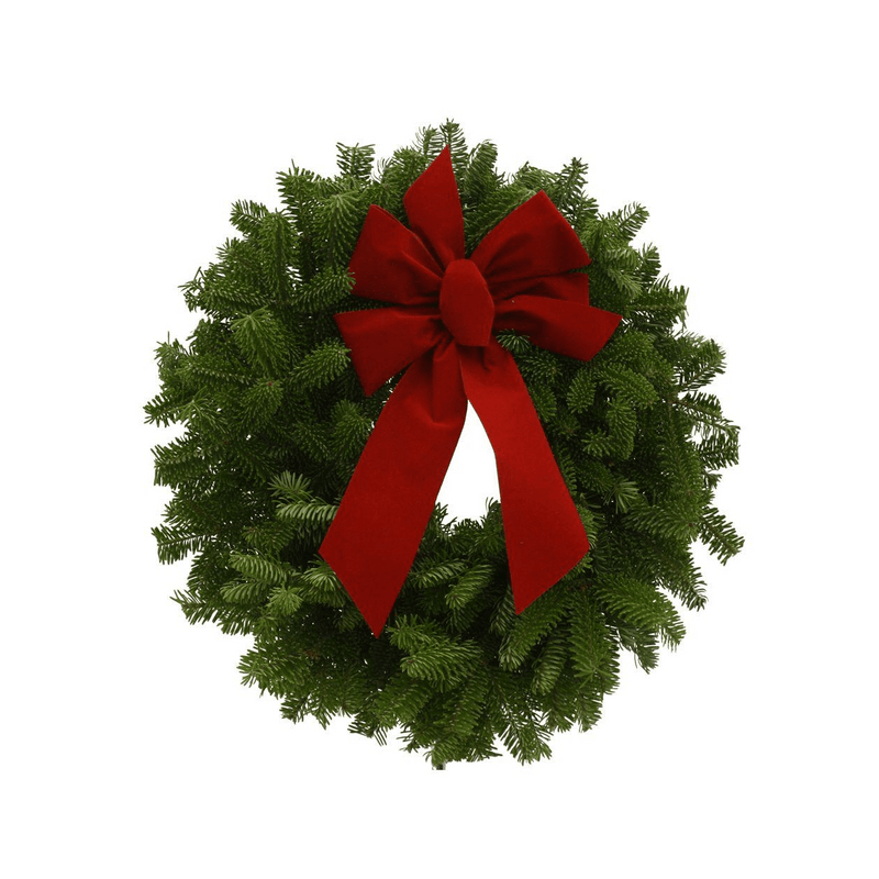 2 Pack of Balsam Fir Wreaths With Bow - Your One Stop Shop
