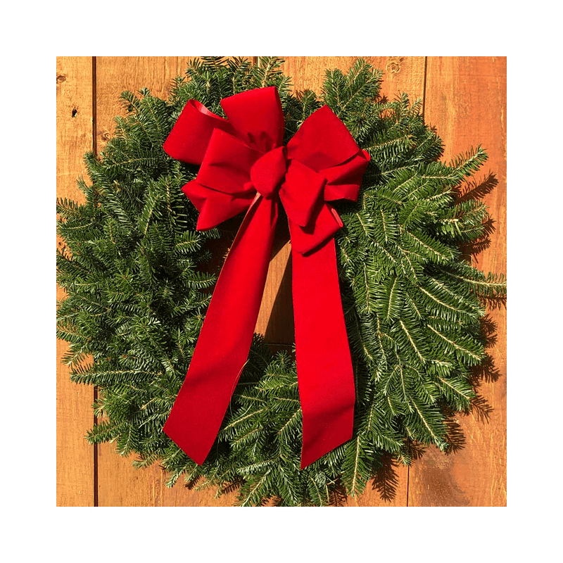 2 Pack of Balsam Fir Wreaths With Bow - Your One Stop Shop
