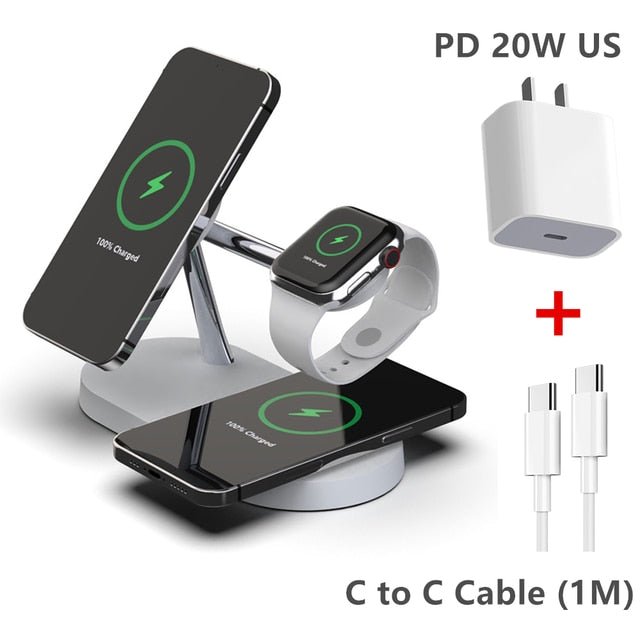 3 - in - 1 Wireless Magsafe Charger Stand - Your One Stop Shop