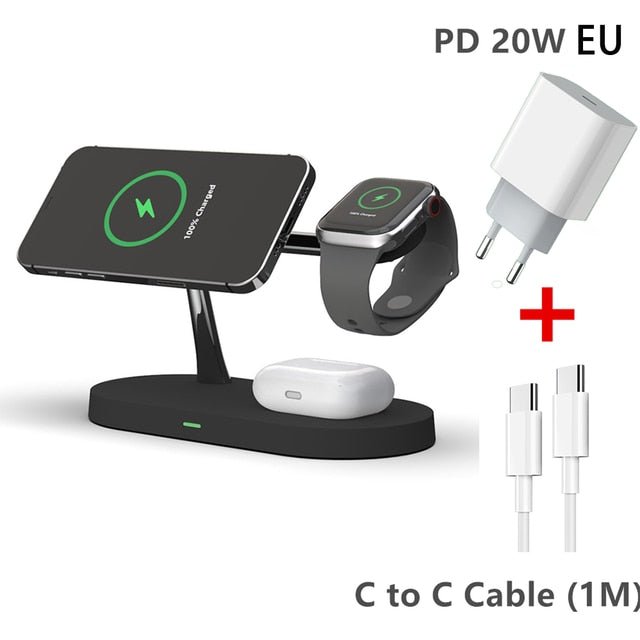 3 - in - 1 Wireless Magsafe Charger Stand - Your One Stop Shop