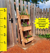 3 Tiered Vertical Garden Standing Tower Ladder Planter Box for Outdoor Patio, Balcony, Porch, Deck and More. - Your One Stop Shop