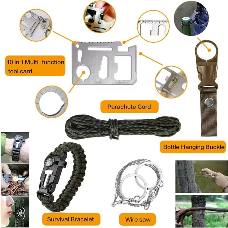 31 Pieces in 1 Bag Survival Gear and Equipment - Your One Stop Shop