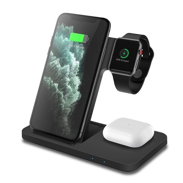 3in1 Wireless Fast Charger Dock Station - Your One Stop Shop