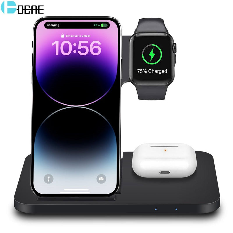 3in1 Wireless Fast Charger Dock Station - Your One Stop Shop