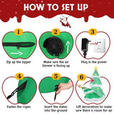 6.9 FT Lighted Christmas Inflatable Decoration, Inflatable Christmas Tree, Blow Up Yard Decorations With Built - in LED Lights For Holiday Party Front Yard Lawn Garden Decor - Your One Stop Shop