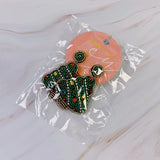 Beaded Holiday Tree Earrings - Your One Stop Shop