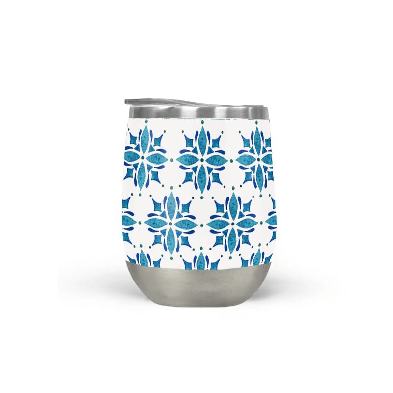 Blue Tile Wine Tumbler - Your One Stop Shop