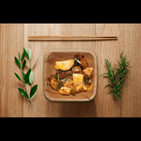 Bosnal - Palm Leaf Biodegradable Bowls, 5 inch, Square - Your One Stop Shop