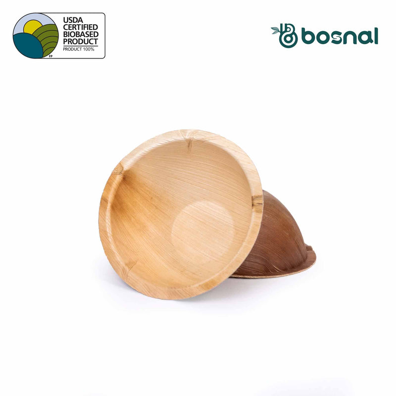 Bosnal - Palm Leaf Bowl, 6 inch, Round , 25 Pcs - Your One Stop Shop