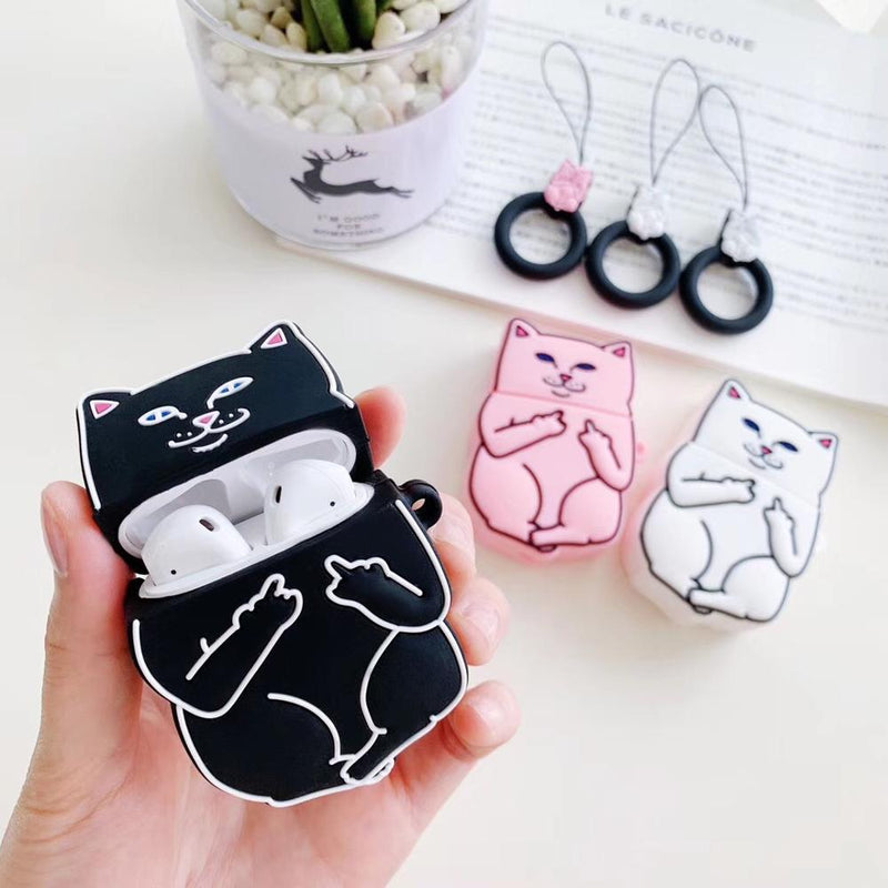 Cartoon Cat AirPods Case - Your One Stop Shop