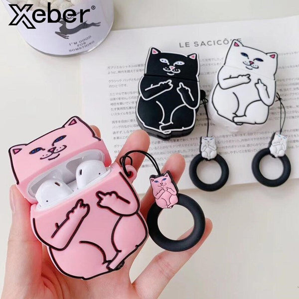 Cartoon Cat AirPods Case - Your One Stop Shop