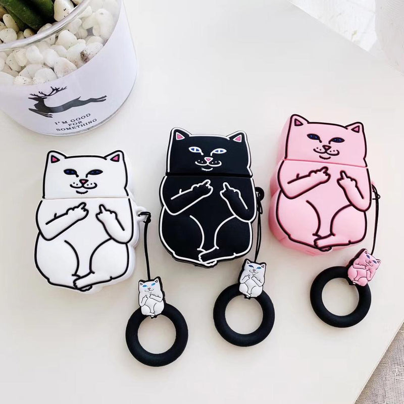 Cartoon Cat AirPods Case - Your One Stop Shop