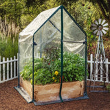 Cedar Raised Garden Bed with Greenhouse Cover - Your One Stop Shop