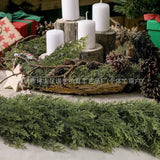 Christmas Pine Needle Garland Soft Rubber Feel Norfolk Pine Cypress Rattan - Your One Stop Shop
