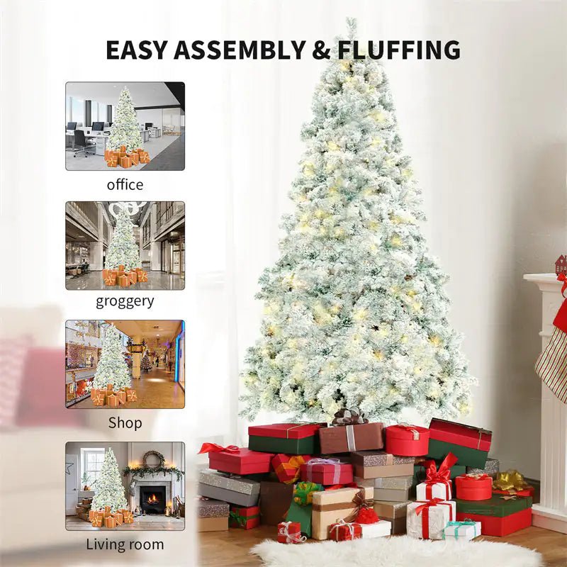 Christmas Tree PVC Artificial Snow Christmas Tree Mall Window Decoration Tree Cedar Christmas Tree Christmas Decoration Supplies - Your One Stop Shop