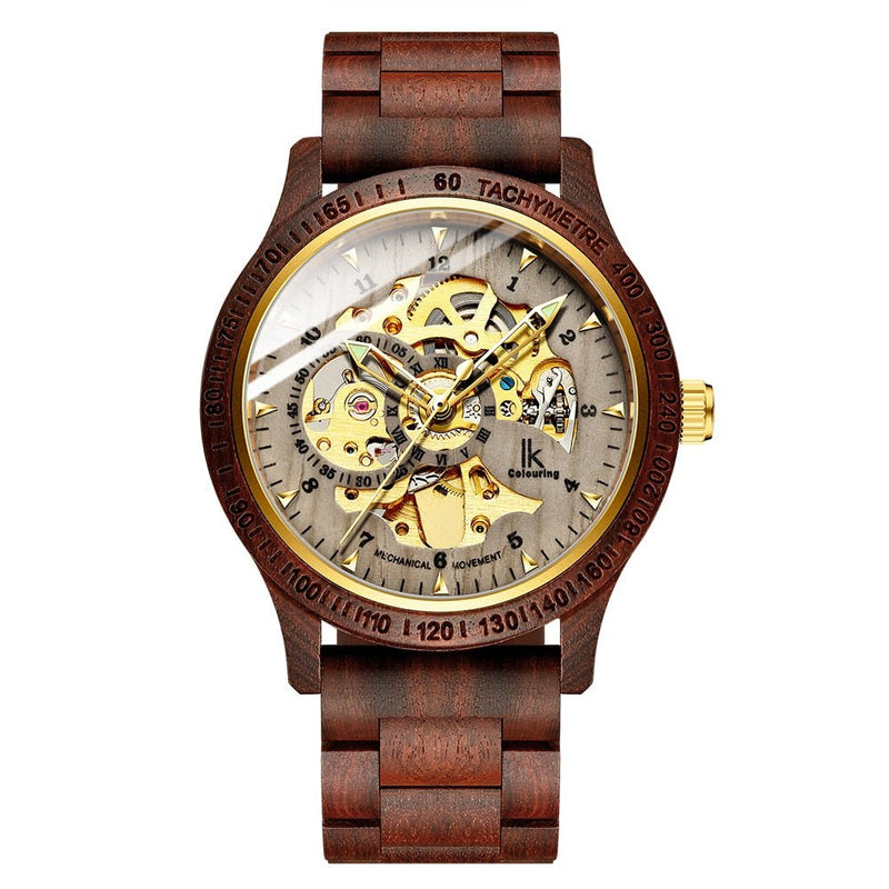 Classic Wooden Men's Mechanical Watch - Your One Stop Shop