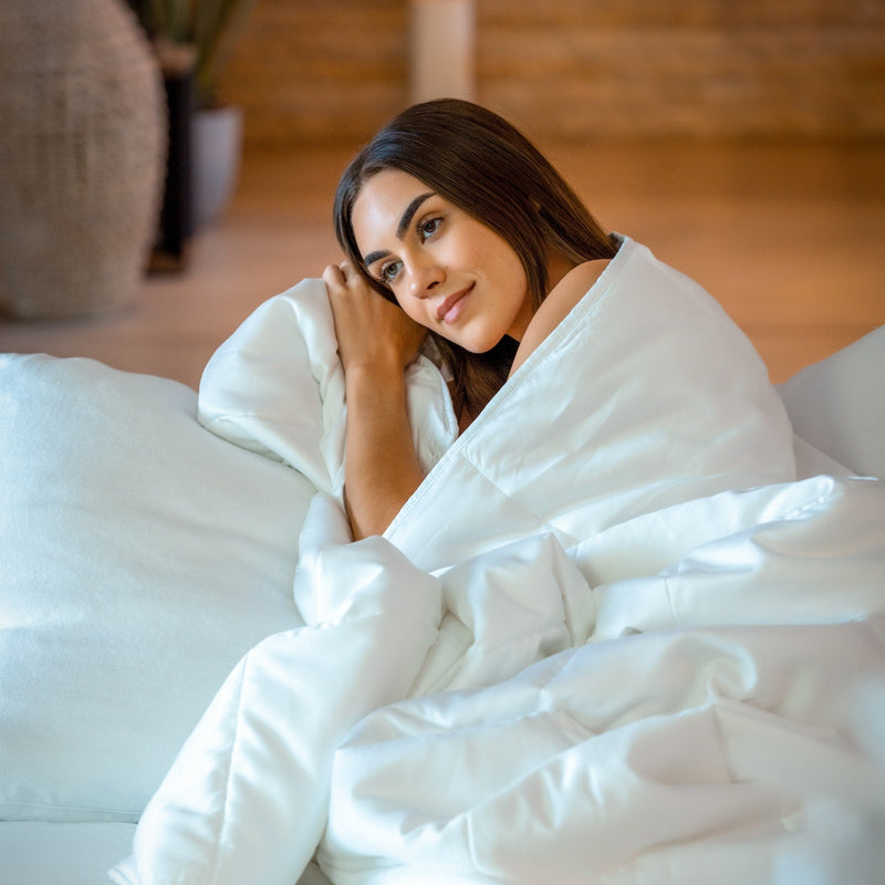 Cooling Comforter Set – Temperature - Regulating Eucalyptus Silk Comforter & Pillow Shams - Your One Stop Shop