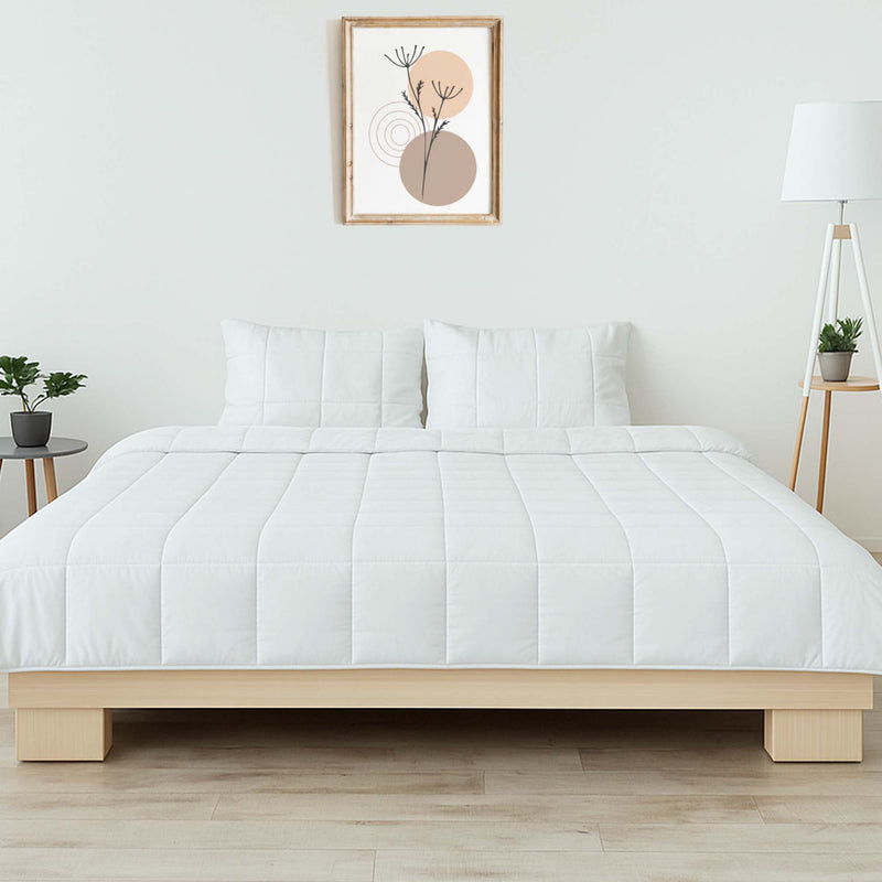 Cooling Comforter Set – Temperature - Regulating Eucalyptus Silk Comforter & Pillow Shams - Your One Stop Shop