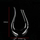 Crystal U - shaped 1500ml Wine Decanter - Your One Stop Shop