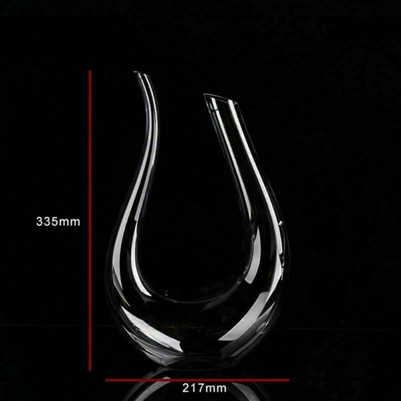 Crystal U - shaped 1500ml Wine Decanter - Your One Stop Shop