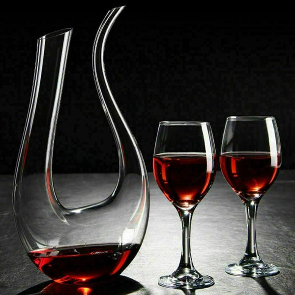 Crystal U - shaped 1500ml Wine Decanter - Your One Stop Shop