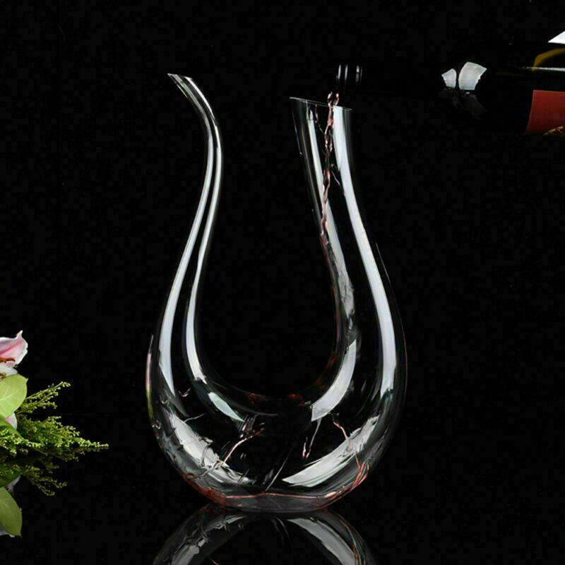 Crystal U - shaped 1500ml Wine Decanter - Your One Stop Shop