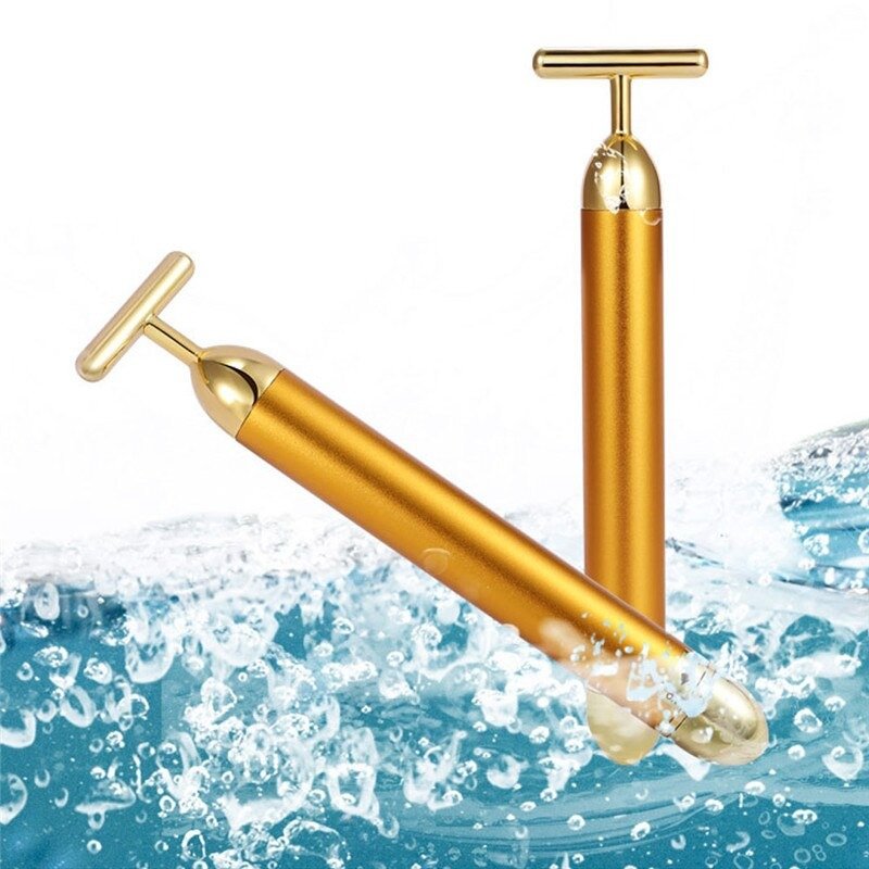 Energy 24K Gold T Beauty Bar Facial Roller Massager - Your One Stop Shop