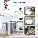 FrothMaster Min USB Rechargeable Coffee Whisker 3 Speeds Foam Maker Coffee Ships from USA - Your One Stop Shop