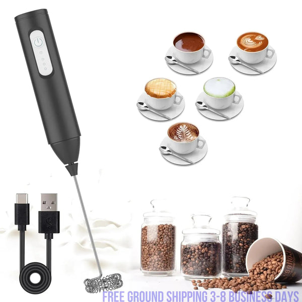 FrothMaster Min USB Rechargeable Coffee Whisker 3 Speeds Foam Maker Coffee Ships from USA - Your One Stop Shop