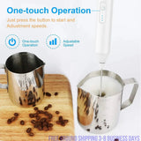 FrothMaster Min USB Rechargeable Coffee Whisker 3 Speeds Foam Maker Coffee Ships from USA - Your One Stop Shop