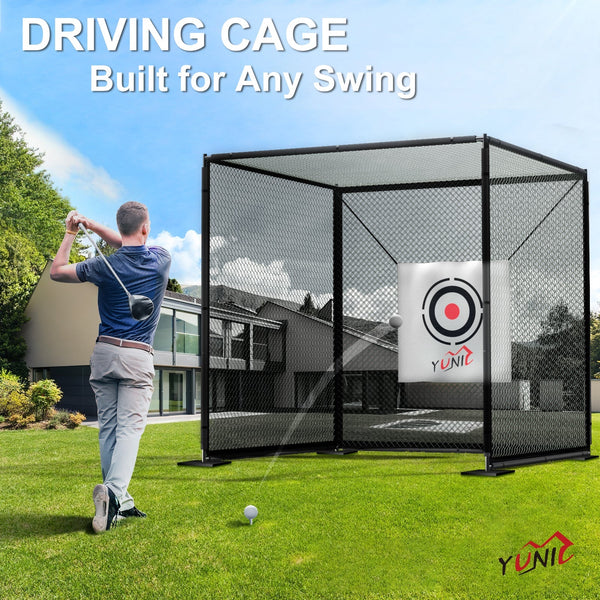 Golf Driving Practice Cage (Black) - Your One Stop Shop