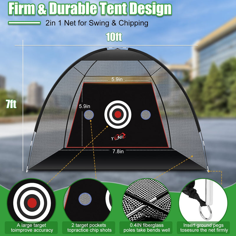 Golf Practice Net - Tent Style (10ft x 7ft) - Your One Stop Shop