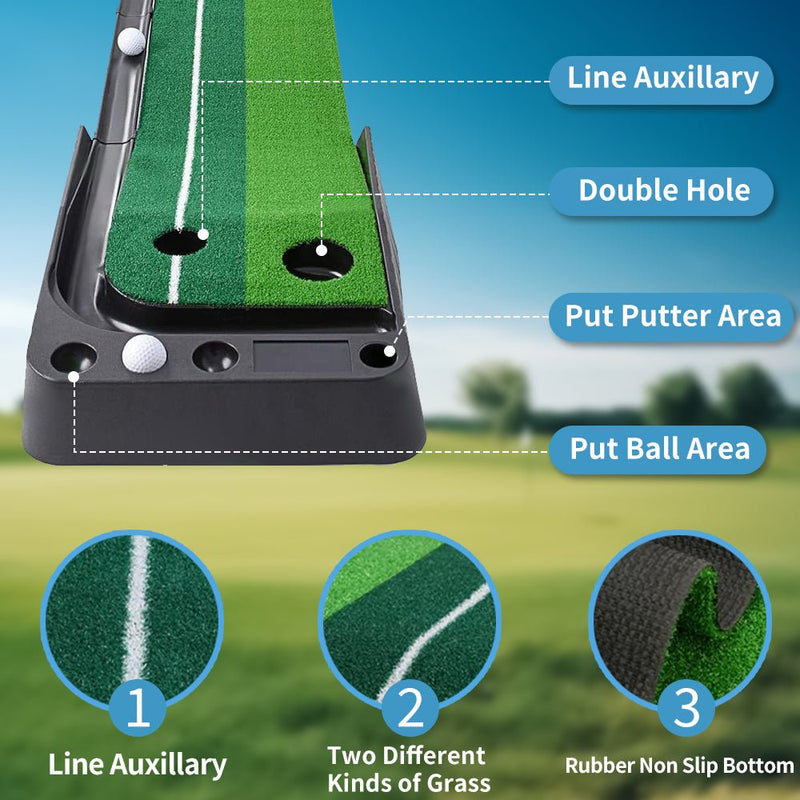 Golf Putting Mat Portable (8FT/10FT) - Your One Stop Shop