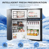 Kismile 3.2 Cu.Ft,Mini Refrigerator with Freezer F5887 - Your One Stop Shop