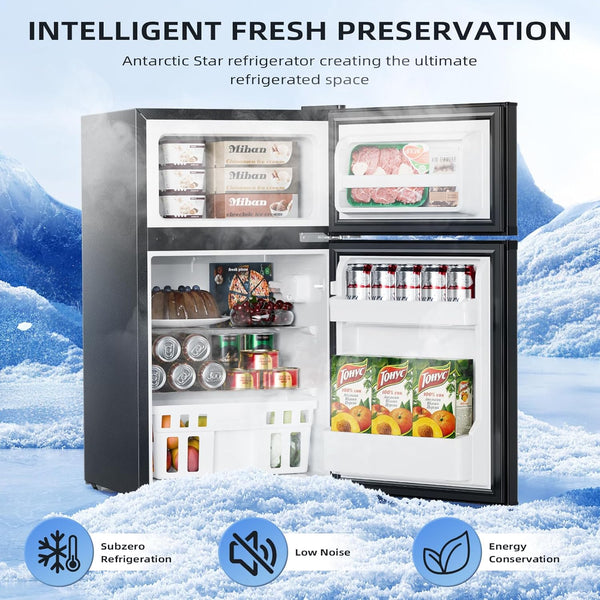 Kismile 3.2 Cu.Ft,Mini Refrigerator with Freezer F5887 - Your One Stop Shop