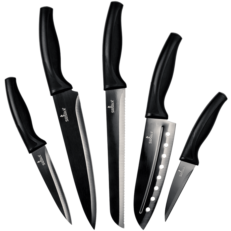 Kitchen Knife Set - Black Handle | Black Blade - Your One Stop Shop