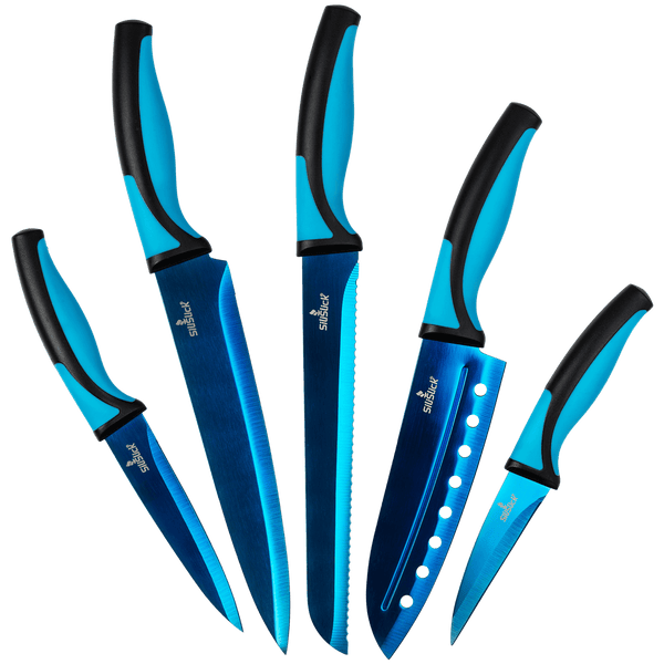 Kitchen Knife Set - Titanium Coated Blades - Your One Stop Shop
