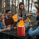 Portable Outdoor Fire Pit with Stand, Low Smoke Burning Tabletop Fire Pit Fuel - Your One Stop Shop