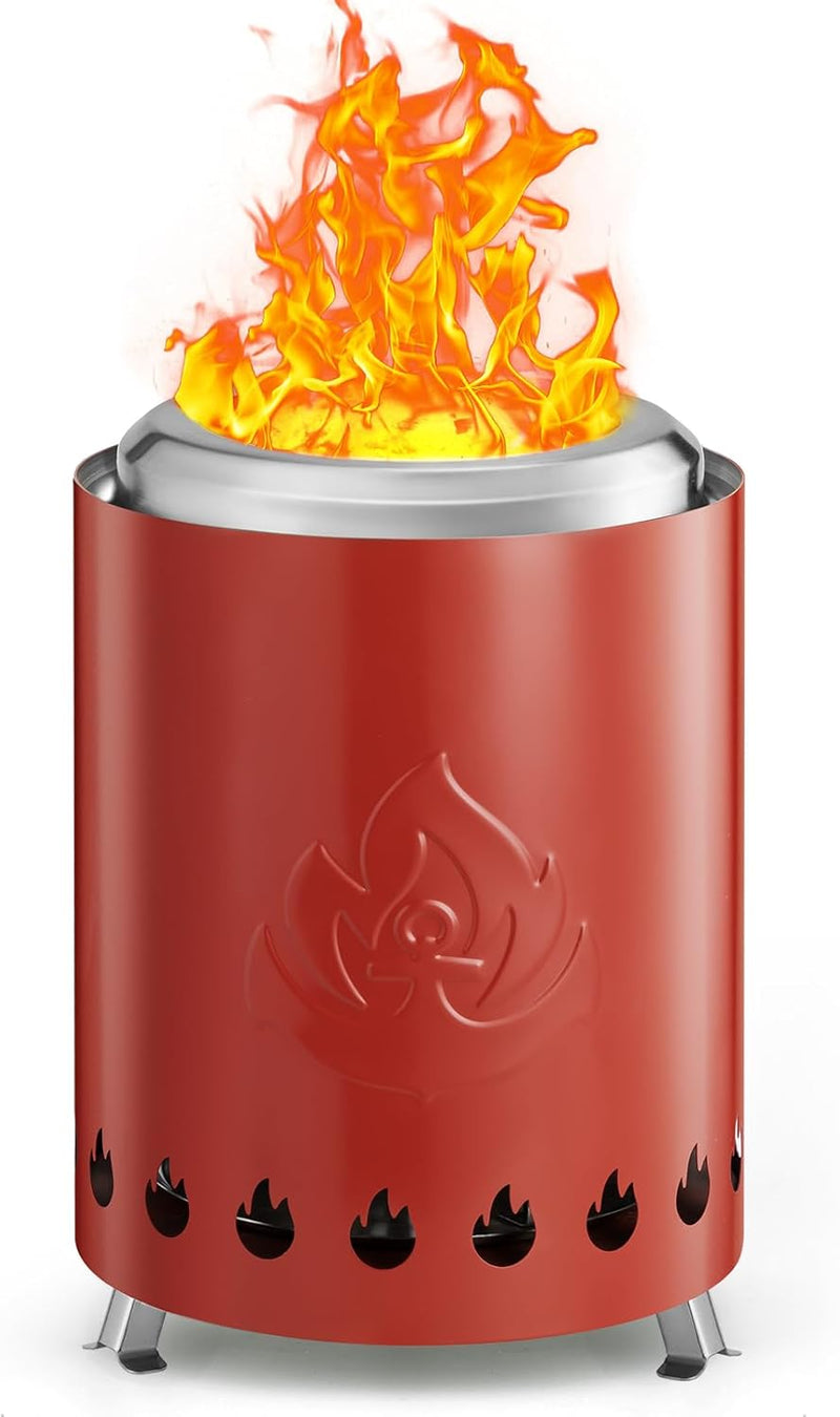 Portable Outdoor Fire Pit with Stand, Low Smoke Burning Tabletop Fire Pit Fuel - Your One Stop Shop