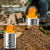 Portable Outdoor Fire Pit with Stand, Low Smoke Burning Tabletop Fire Pit Fuel - Your One Stop Shop