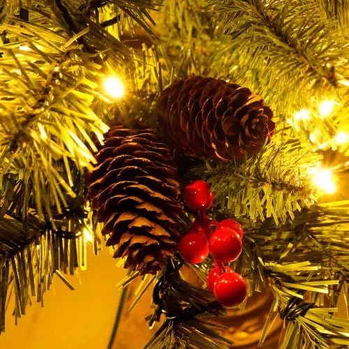 Pre - lit Christmas Tree Artificial Christmas 4 - piece Set - Your One Stop Shop