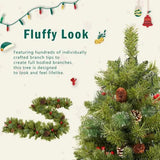 Pre - lit Christmas Tree Artificial Christmas 4 - piece Set - Your One Stop Shop