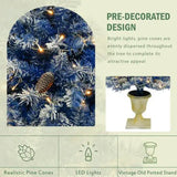 Pre - lit Christmas Tree Artificial Christmas 4 - piece Set - Your One Stop Shop