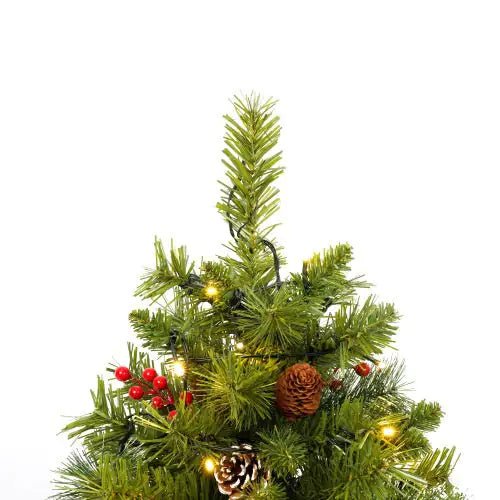 Pre - lit Christmas Tree Artificial Christmas 4 - piece Set - Your One Stop Shop