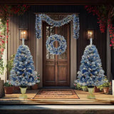 Pre - lit Christmas Tree Artificial Christmas 4 - piece Set - Your One Stop Shop