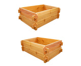 SET OF 2 Timberlane Gardens Easy Raised Garden Bed Kits Double. Deep. Select Cedar. Mortise & Tenon. 2' W x 3' L - Your One Stop Shop