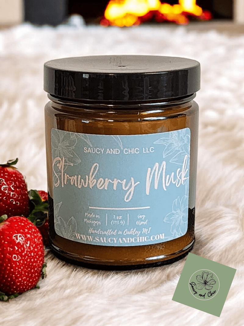 Strawberry Musk Wickless Candle – Sweet, Fruity, and Sensually Smooth Scent - Your One Stop Shop