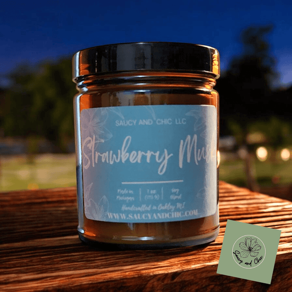 Strawberry Musk Wickless Candle – Sweet, Fruity, and Sensually Smooth Scent - Your One Stop Shop