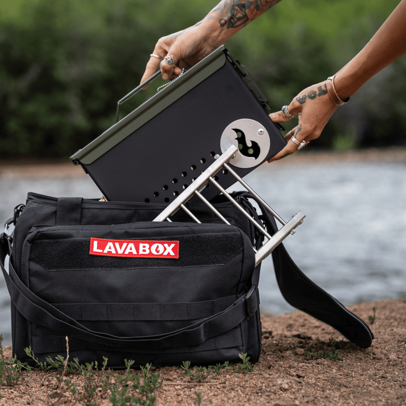 The Original LavaBox Combo: Our Bestseller being packed for a day outdoors.