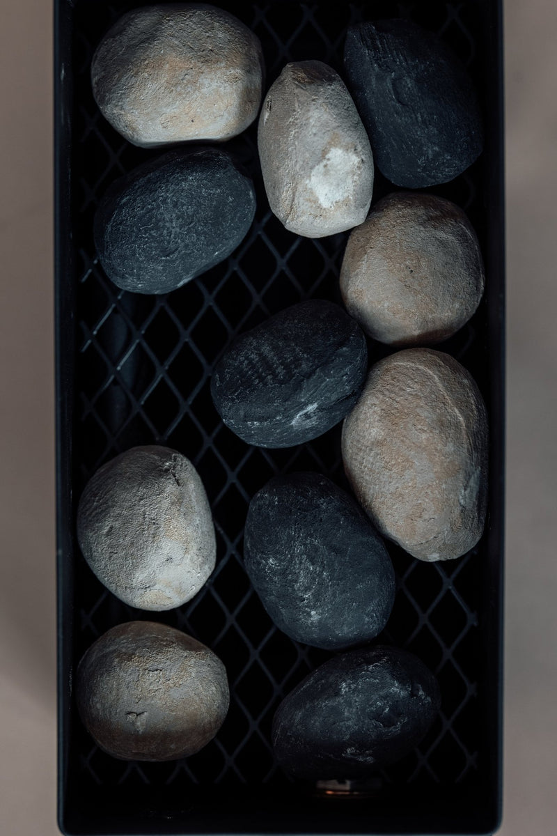 The Original LavaBox Combo: Our Bestseller featuring assorted volcanic rocks in a grill tray.